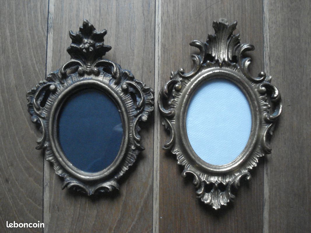 Lot de 3 porte-photo anciens 2 florentins et 1 en bois doré (image 3)