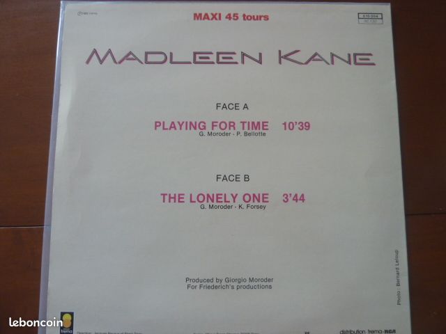 MAXI 45 T Madleen Kane 1982 (image 2)