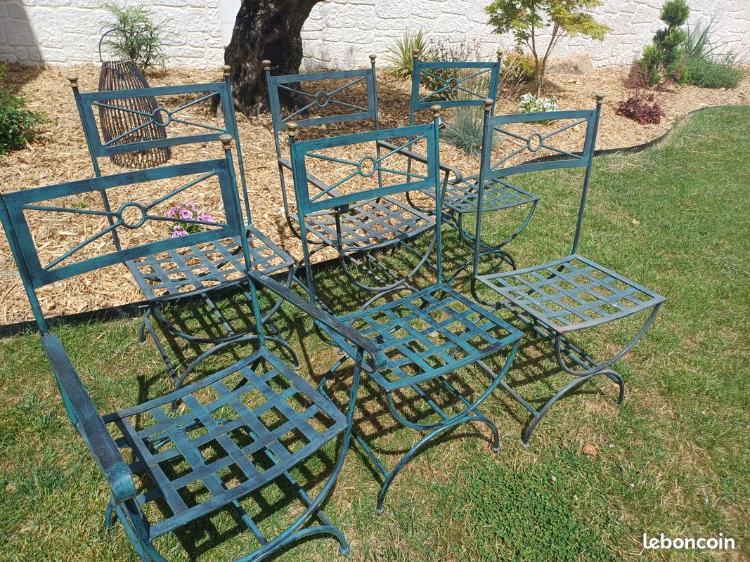 Chaises fer forgé (image 2)