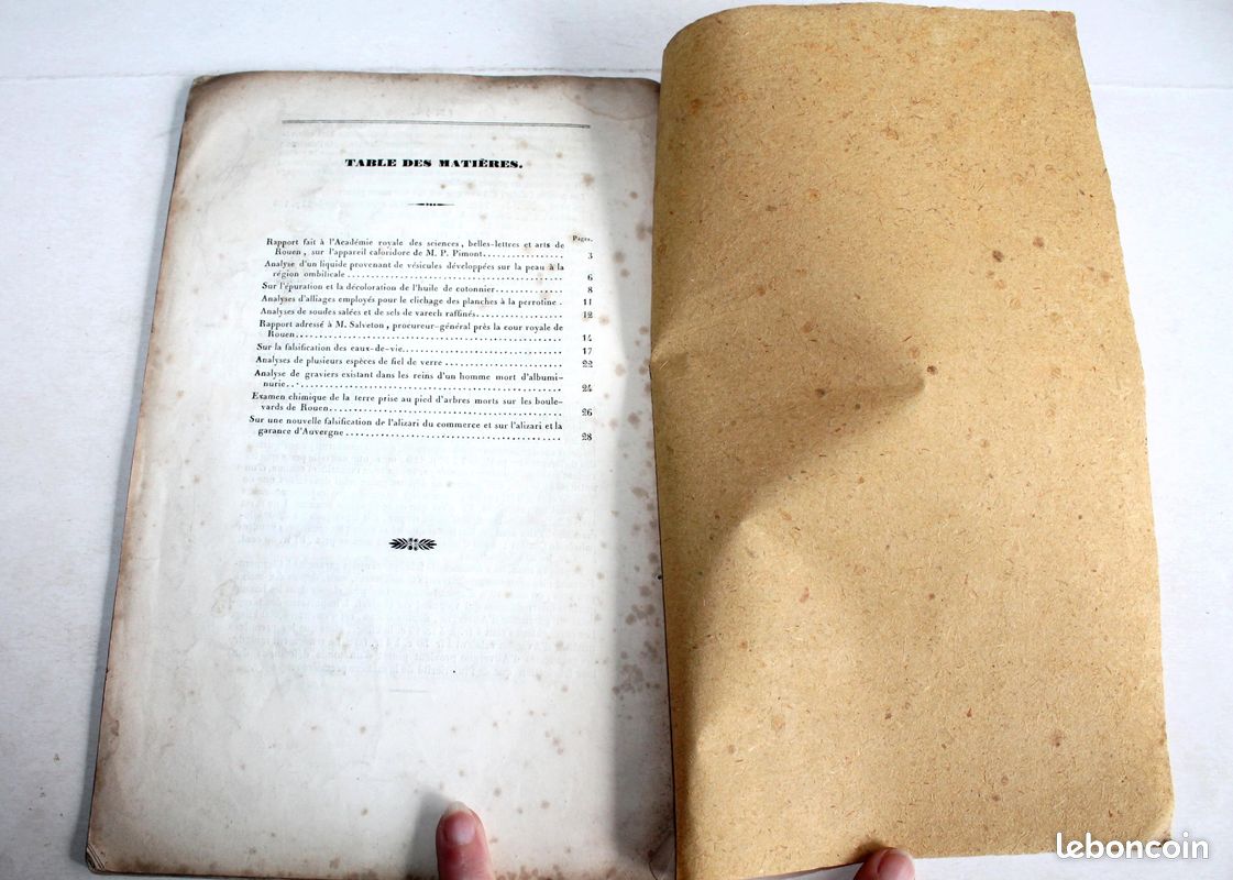 RARE EDITION ORIGINALE NOTICES SUR LES QUESTIONS DE CHIMIE INDUSTRIELLE MEDICALE OU AGRICOLE par GIRARDIN 1847 (image 4)