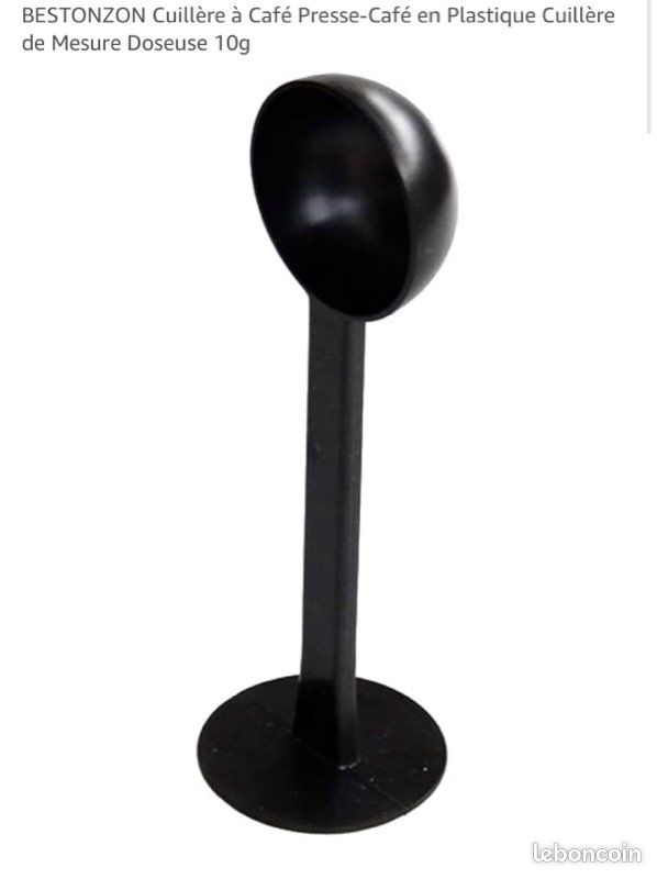Pot à Marc de café expresso et cuillère doseuse avec fond plat pour serrer le café moulu dans le filtre de la machine L’ensemble pour PRIX FERME ..18 euros (image 3)