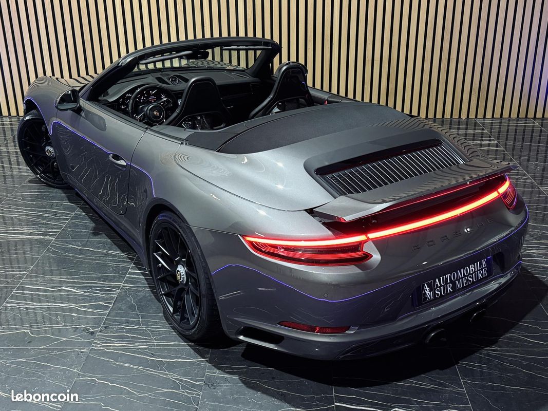 PORSCHE 911 CABRIOLET 991 (2) CARRERA 4 GTS Cabriolet 3.0 450 PDK 56KE D\'OPTIONS IMMAT FRANCE SUIVI PORSCHE (image 19)