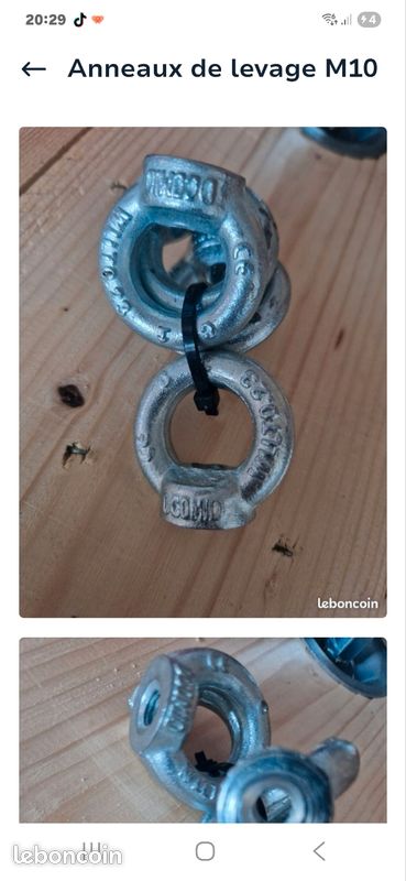 Anneaux de levage M10 (image 2)