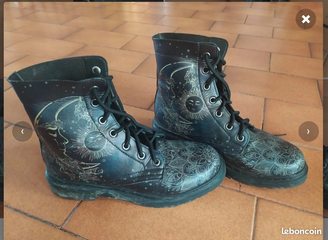 Chaussures montantes motif lune taille 40 (image 3)