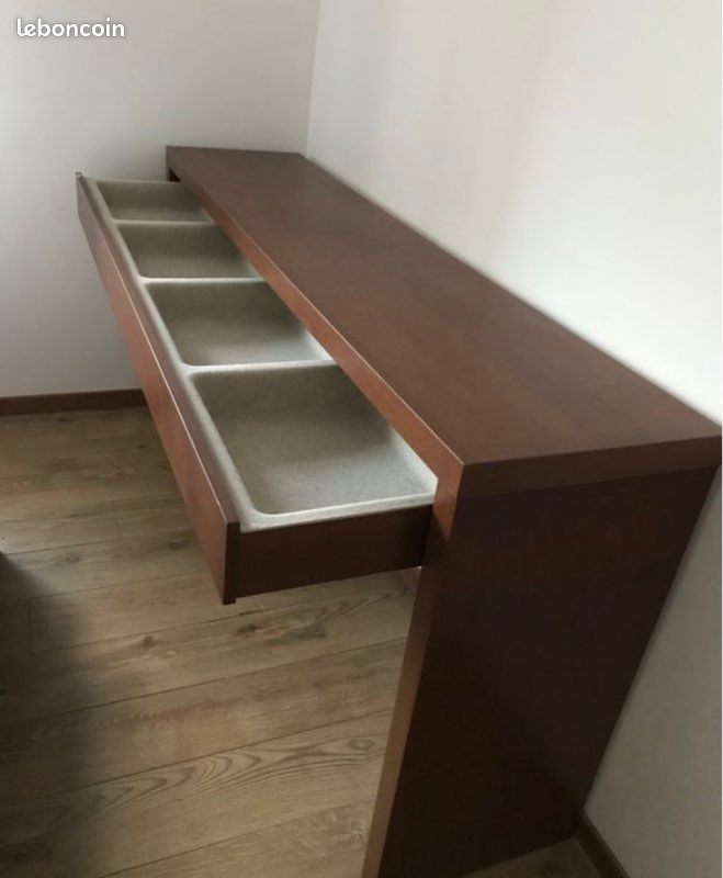 Coiffeuse ikea malm + miroir (image 3)