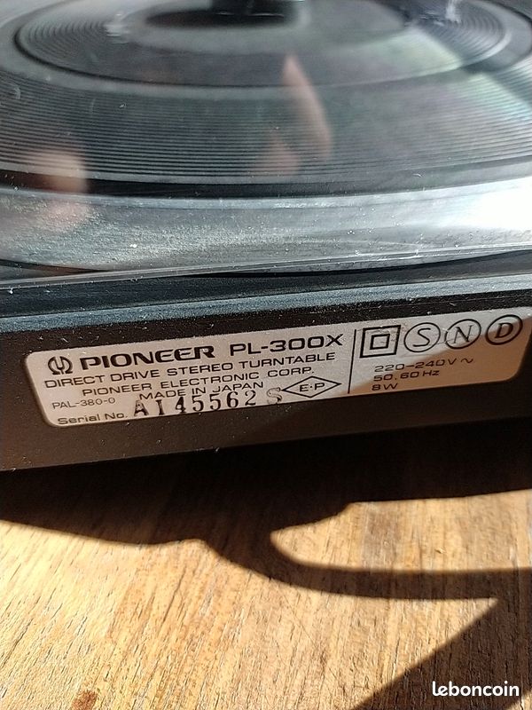 Ensemble de 2 boutons occasion platine disques Pioneer PL-55X