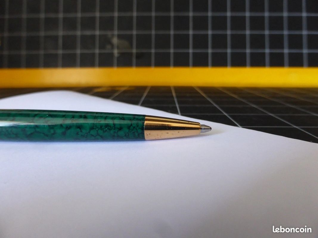 Stylo Bille Waterman Vintage Laqué Marbre - Occasion Bon état - Recharge Fournie