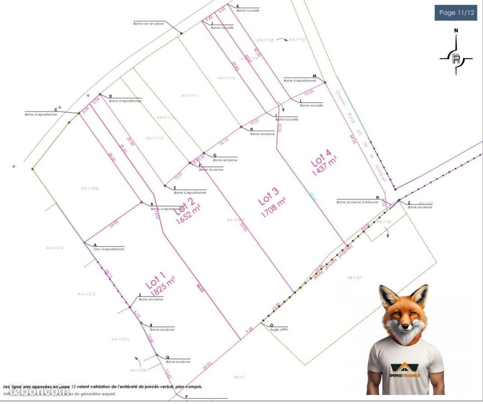 Terrain 1825 m² · à La Chapelle-Saint-Luc · 1 825 m² · 175 747 €