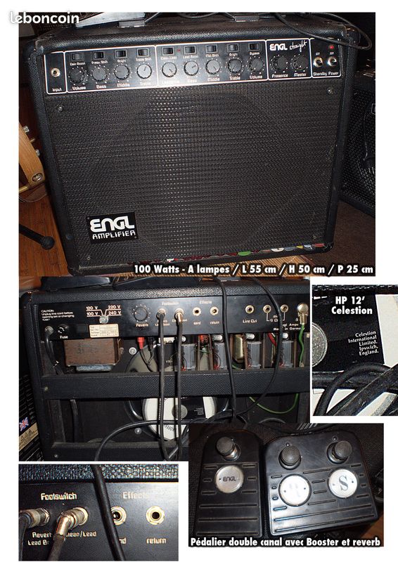 Ampli Guitare ENGL Straight 100 watts tout lampes (image 1)