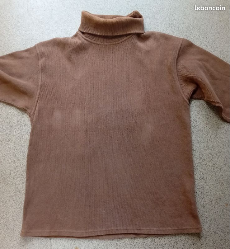 Pull col roulé XL vintage ZLK en parfait état Marron Vêtements