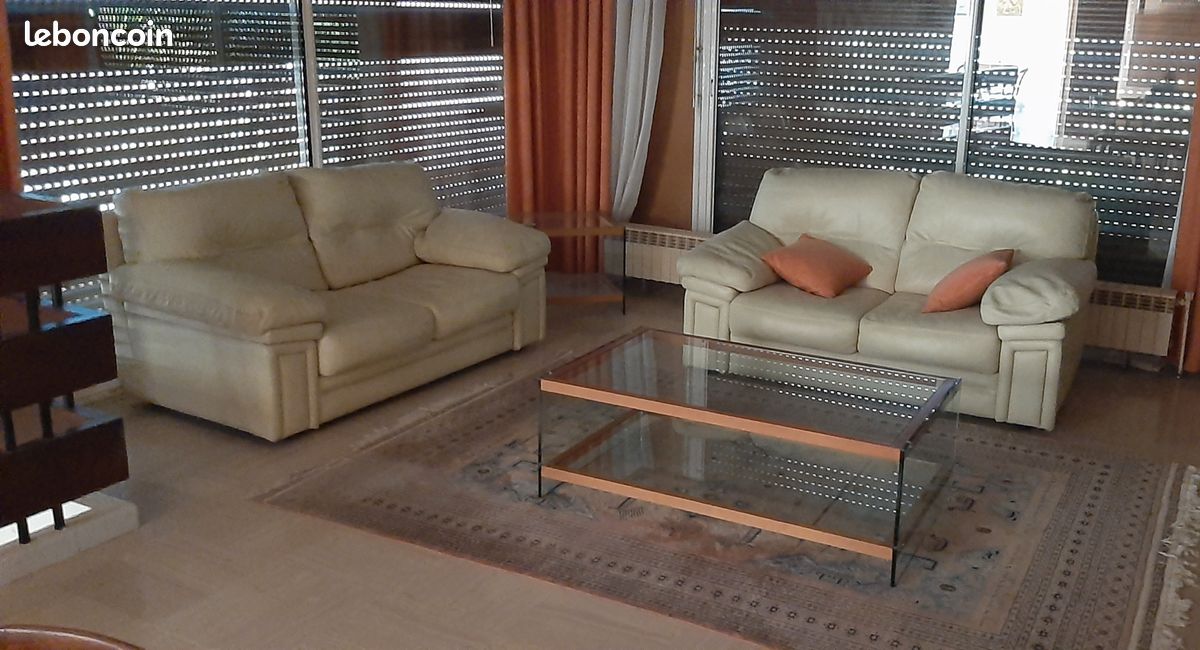 Deux canapés cuir (image 1)