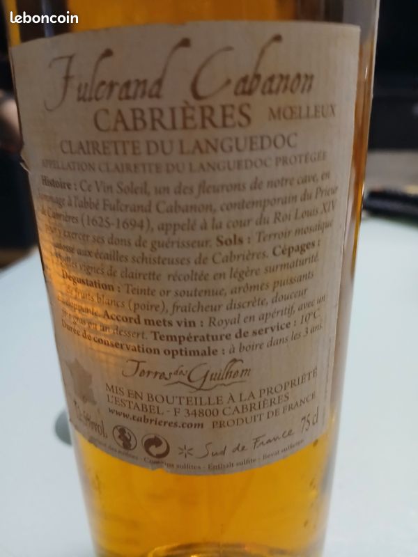Vin blanc Jules and Cabanon 2012 (image 3)