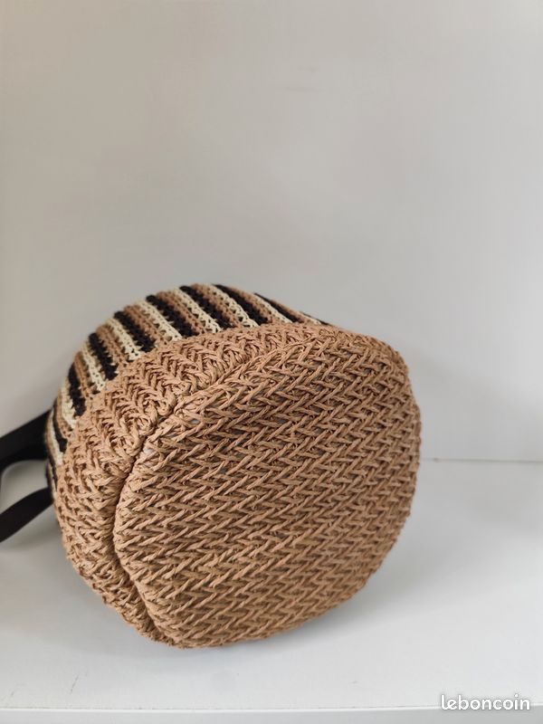 Sac à main bandoulière bourse en paille (image 6)