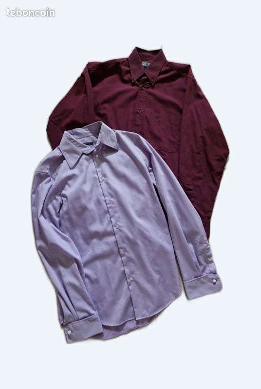 Lot 2 chemises homme taille M (image 1)