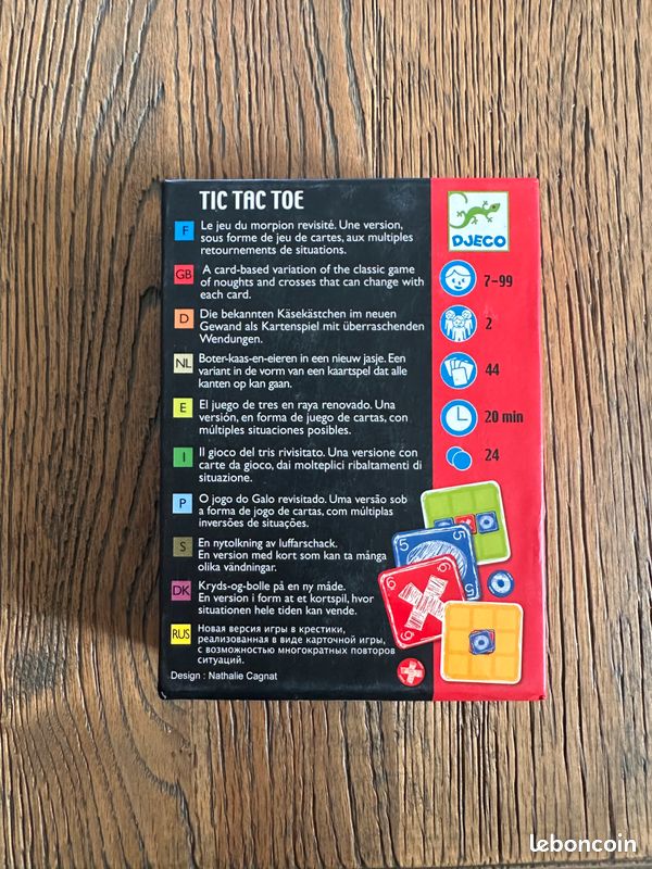 Jeu de société Tic Tac Toe (Djeco) (7 ans +) (image 2)