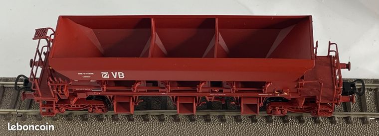 MISTRAL TRAIN MODELS - LOT de 2 WAGONS TREMIE à BALLAST - Type 1 - SNCF