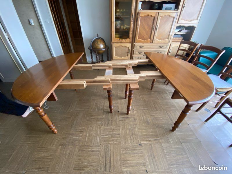 Table de salon chêne avec rallonges (image 2)