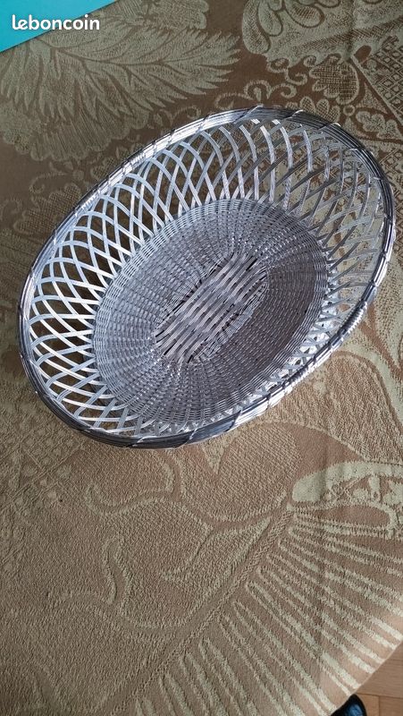Corbeille à Pain/fruits ERCUIS – Métal Argenté Vintage, élégante Et Fonctionnelle