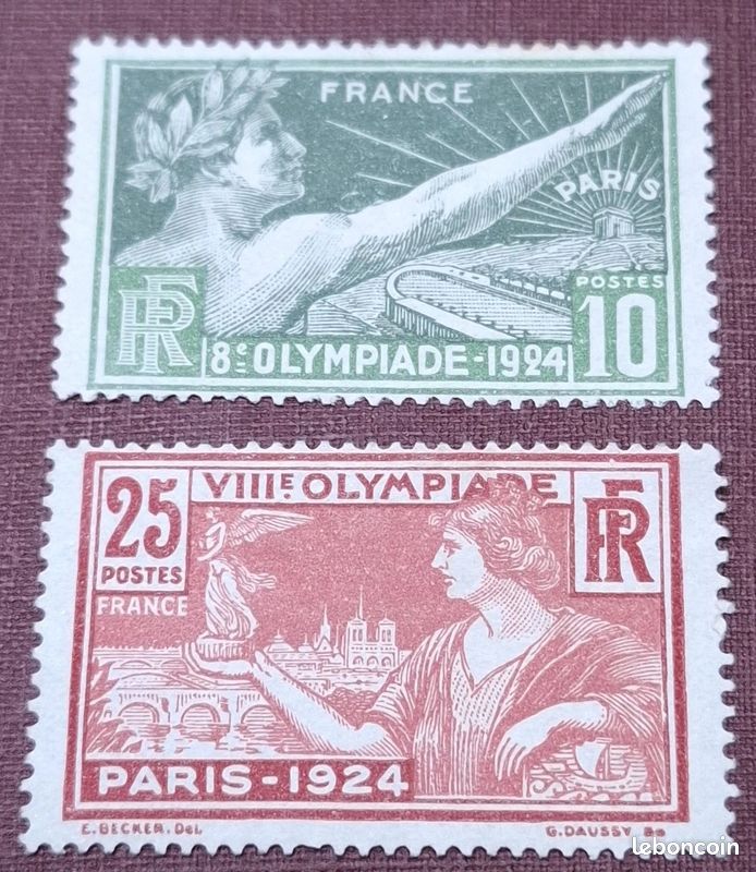 Sommer 1924: Paris - 1924 - JEUX OLYMPIQUES DE PARIS - N° 183 à 186