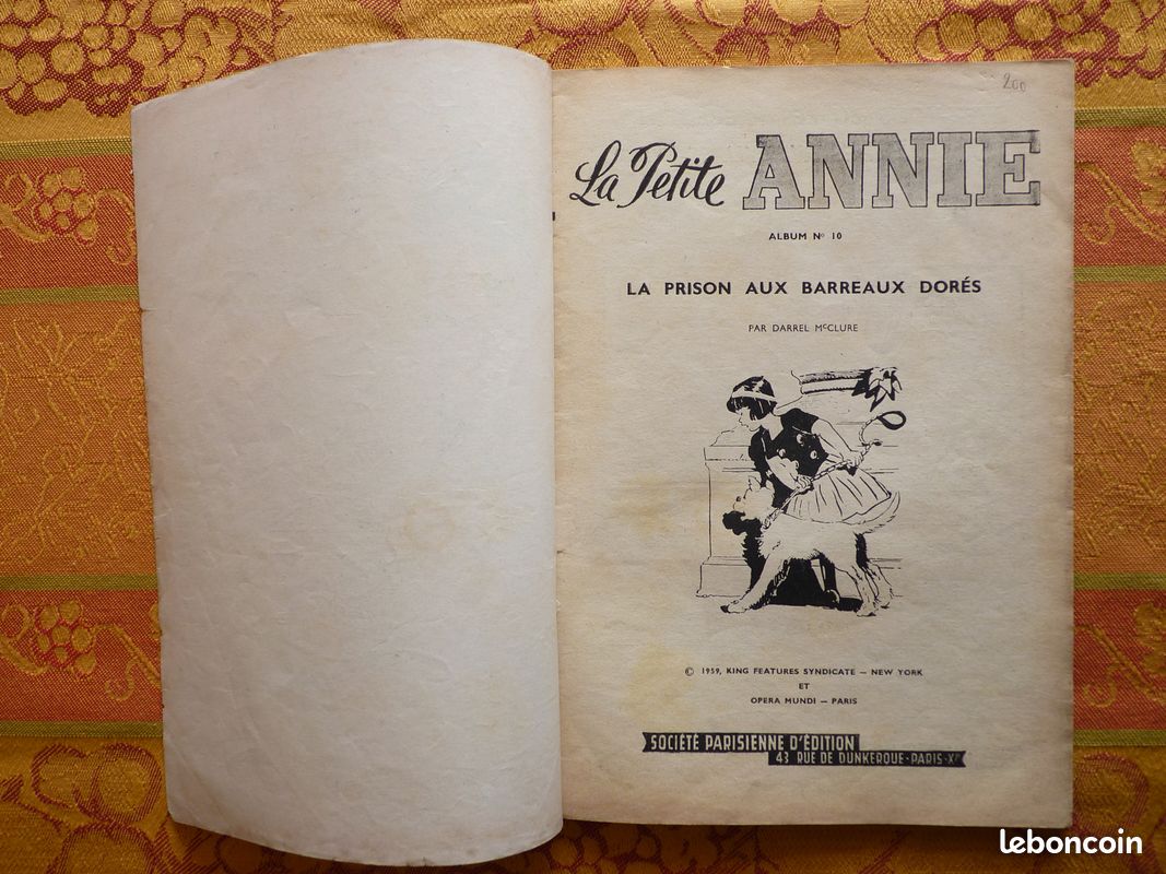 BD "La petite Annie" N°10 La Prison aux Barreaux Dorés (1960) (image 2)