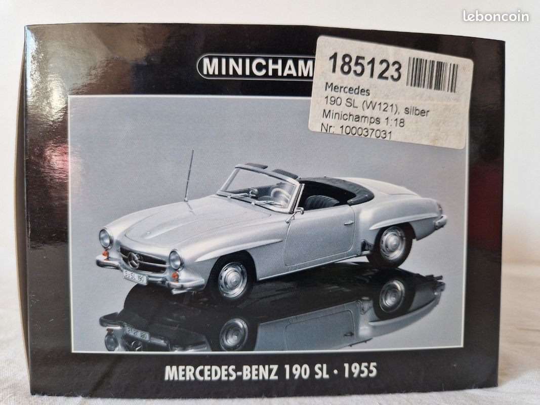 Mercedes 190 SL Noire 1955 – Minichamps 1/18, Miniature Collection