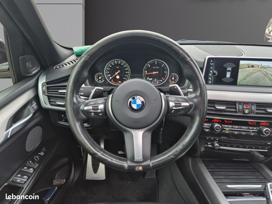 BMW X5 30 XD 7PLACES M SPORT 258Ch Toit ouvrant Cam 360° Harman Kardon Affichage tête haute ACC Garantie 12 mois (image 13)
