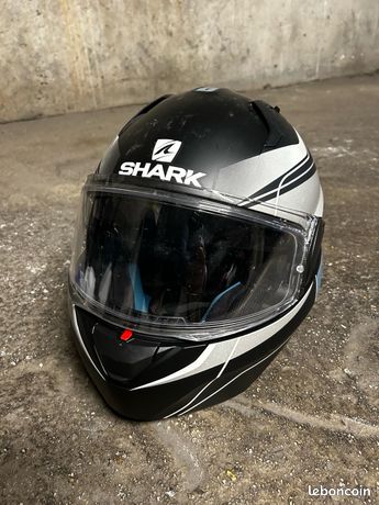 Casque Moto Shark Evo-One Krono Mat KYW - Noir/Jaune, Taille XL, Lunettes Intégrées, Écran Pinlock