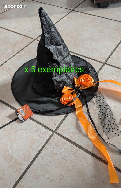 Lot de 5 chapeaux de sorcière halloween (image 1)