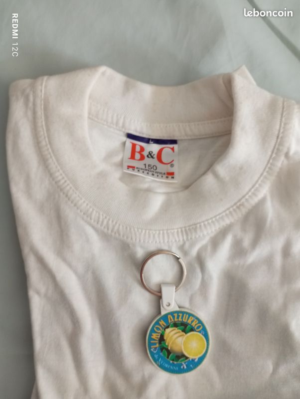 Lot tee-shirt neuf taille L et porte-clef " Limon Azzurro " (image 4)