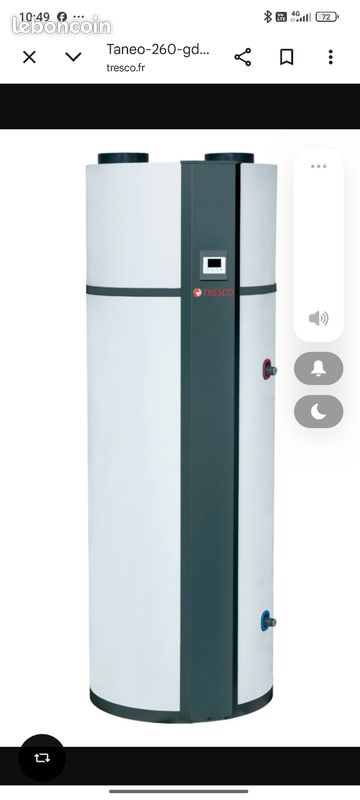 Vends chauffe eau thermodynamique pour pièces (image 1)