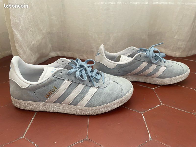 Adidas Gazelle bleu ciel (image 3)