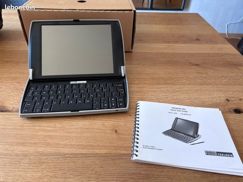 Psion Teklogix NETBOOK PRO – Windows CE – Rare ordinateur de collection – Guide + stylet (image 1)