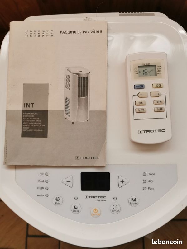 Climatiseur Réversible Mobile TROTEC 2010SH - 4 En 1 - 7000 BTU - État Neuf
