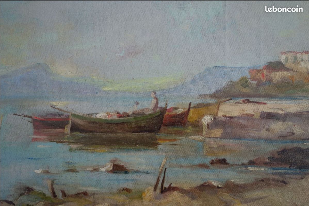 Tableau Méditerranée Marseille 1920 (image 2)