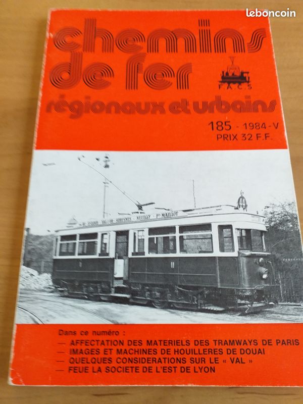 Chemin De Fer Régionaux N°185 Tamways De Paris Houillères De Douai VAL FEUE - Modèle Occasion