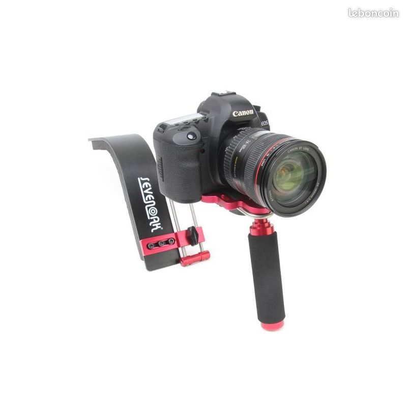 Support Épaule Stabilisateur Caméra SR-500 - Amortisseur Chocs Photographie Noir - Charge Jusqu'à 6kg