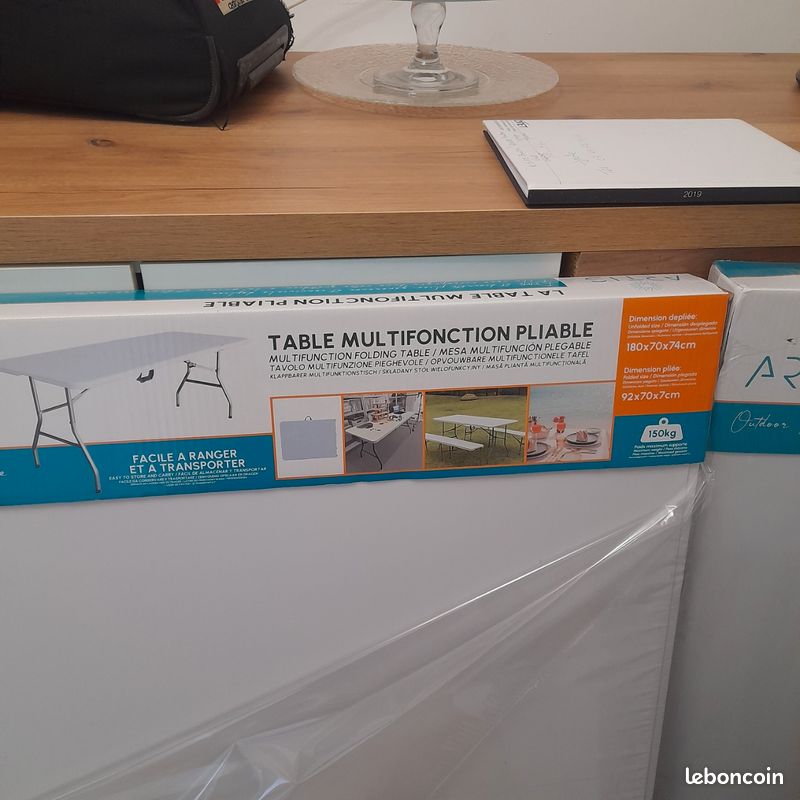 Tables multifonction pliable 180x70x74 cm (image 7)