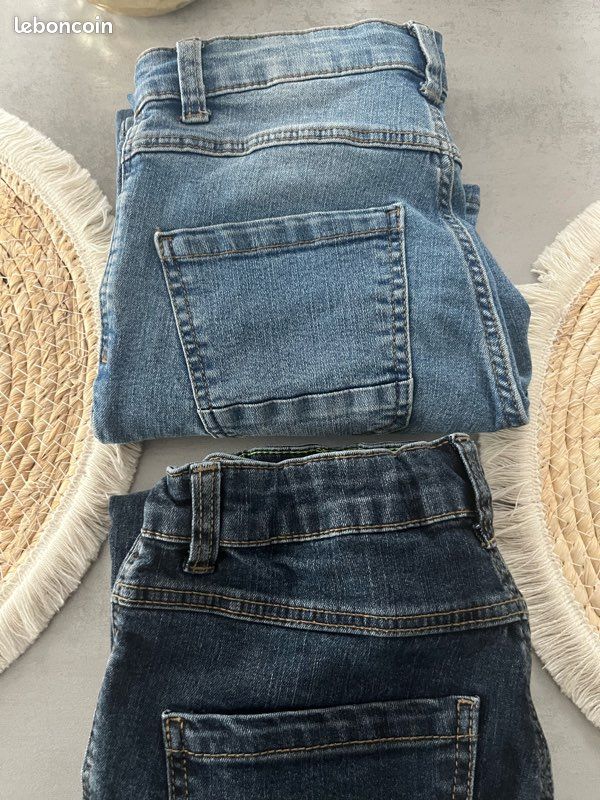 2 jeans 8 ans + 122-137 cm Slim Kiabi (image 4)