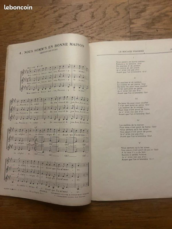 Titre : Rare : Portfolio Folklore Français - Chansons & Danses - Illus. F. Lorioux (image 3)
