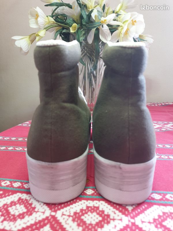 Jeffrey Campbell Original Femmes Chaussures Canvas Taille Uk 4 EU 37 (image 2)