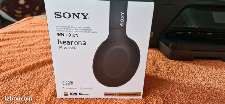 Casque Audio SONY WH-H910N (h.ear On 3) - Noir - Bluetooth - Occasion