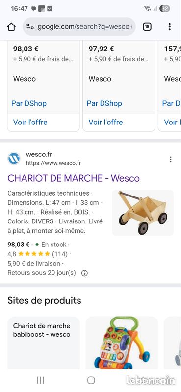 Chariot de marché Wesco (image 6)