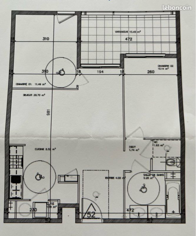 Appartement 3 pièces 65 m² · à Saint-Denis · 65 m² · 160 000 €