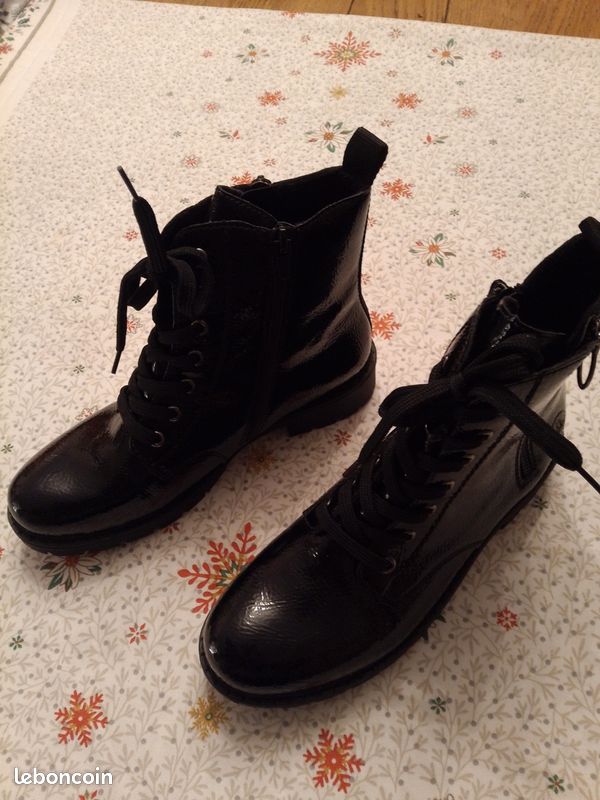Bottines noires brillantes P39 Rieker (image 4)