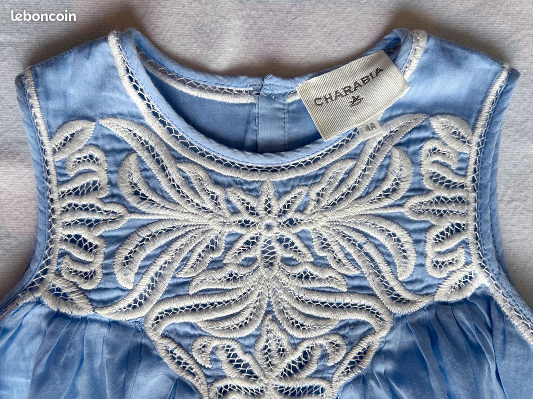 Robe d'été Charabia, fille 4 ans, bleu ciel (image 3)