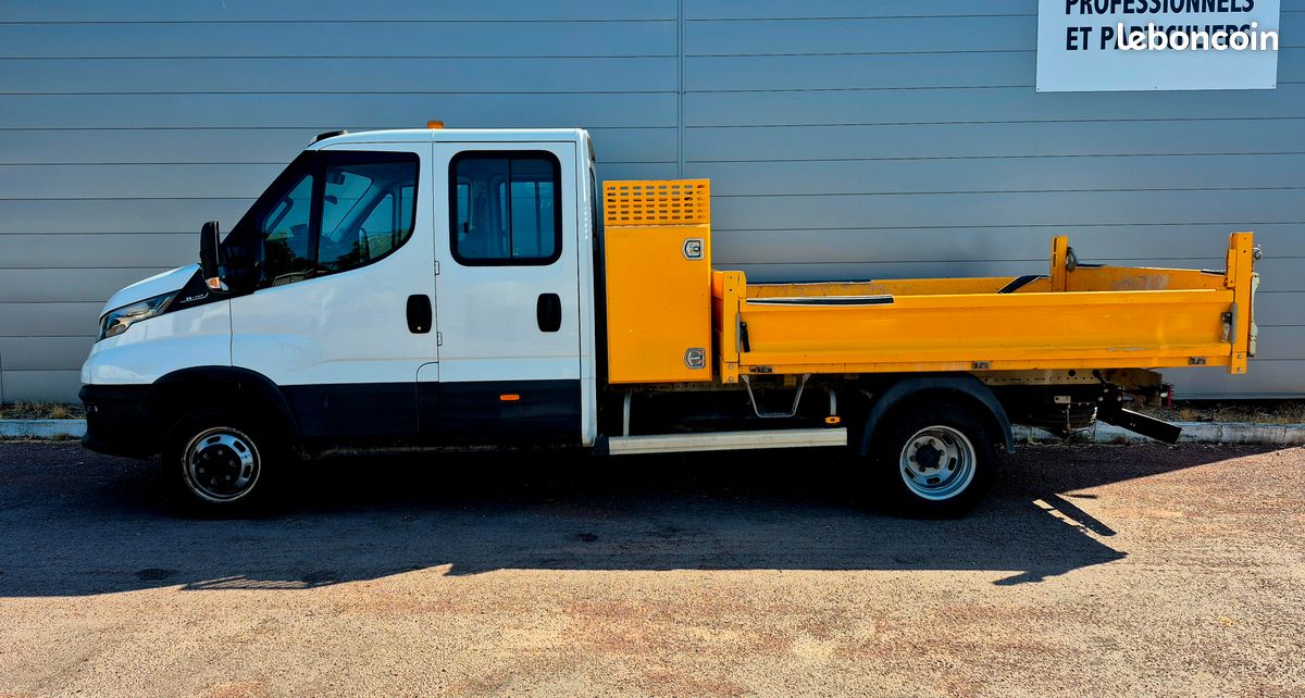 Iveco daily 35c14 benne/coffre 2021 bicabine 6 places (image 2)