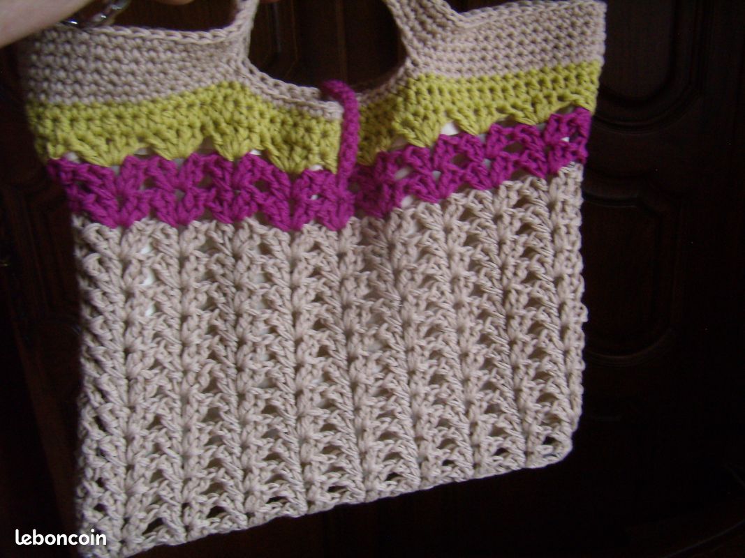 Sac à main chic, Boho, petit sac crocheté main , (image 6)