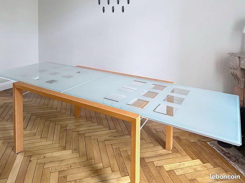 Table en verre et bois extensible LIGNE ROSET (image 4)
