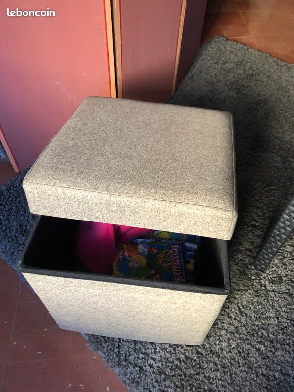 Pouf coffre en tissu (image 3)