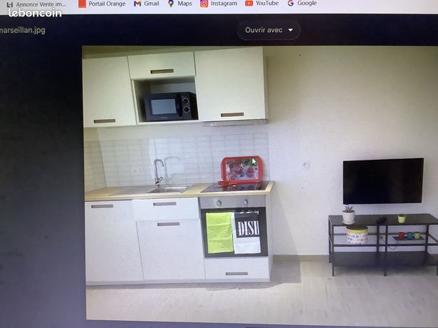 Loue studio 25 m2 meublé Marseillan centre ville